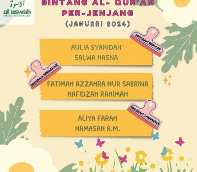 Bintang Al Qur’an SMAIT Al Uswah Bulan Januari 2024