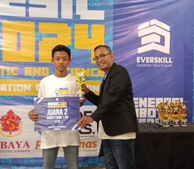 Abdullah Athayya SMPIT Al Uswah Raih Juara 2 Robot Sumo 1 Kg U19