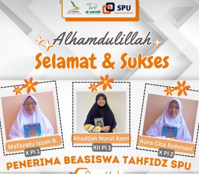 Tiga Siswa SMAIT Al Uswah Surabaya Raih Beasiswa Tahfidz Dari BMT SPU