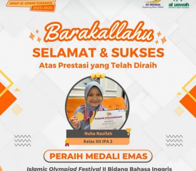 Nuha Nazifah Raih Medali Emas Bidang Bahasa Inggris Islamic Olympiad