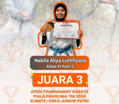 Nabila Aliya Raih Juara 3 Open Tournament Karate Piala Panglima TNI 2024