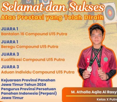 M Athalla Aqila Raih 4 Juara di Kejurprov Panahan Jawa Timur 2024