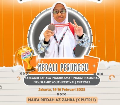 Naifa Rifdah Raih Medali Perak Bidang Bahasa Inggris di IYF Tingkat Nasional
