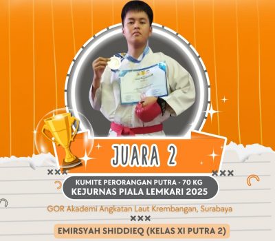 Emirsyah Shiddieq Raih Medali Perak di Kejurnas Karate Piala LEMKARI 2025