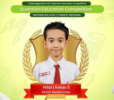 Hilal Abiyu dari SD Al Uswah 2 Raih Medali Emas di Quantum Education Competition