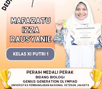 Mafazatu Rausyani Raih Medali Perak Bidang Biologi Genius Generation Olympiad