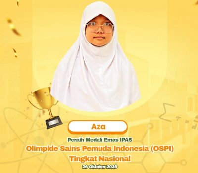 Mumtaza Yumna Raih Medali Emas IPAS Olimpiade Sains Pemuda Indonesia Tingkat Nasional