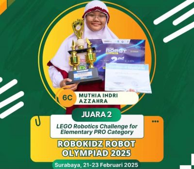 Muthia Indri Azzahra Raih Juara 2 di Robokidz Robot Olympiad 2025