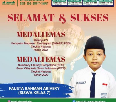 Fausta Raih Dua Medali Emas Dalam Olimpiade Sains Nasional