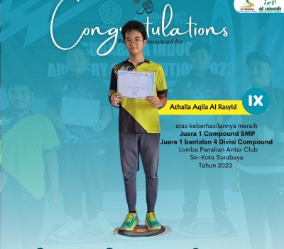 Athalla Aqilah Juara Lomba Panahan Antar Club Kota Surabaya