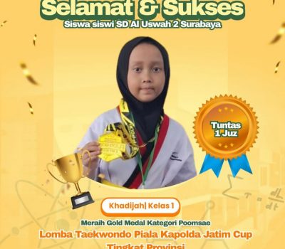 Khadijah Raih Medali Emas pada Kejuaraan Taekwondo Piala Kapolda Jatim Cup