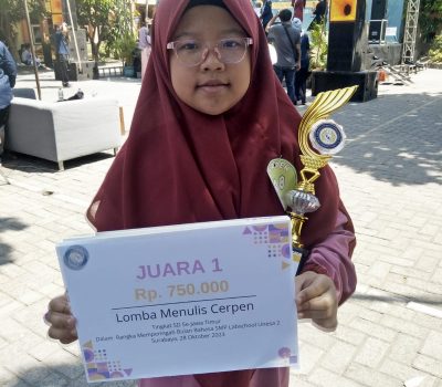Neisha Dan Amel Dari SDIT Al Uswah Raih Juara Menulis Cerpen Se Jawa Timur