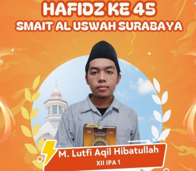 M. Lutfi Aqil Hibatullah Hafidz ke 45 SMAIT Al Uswah Surabaya