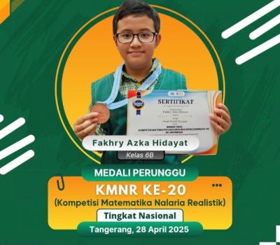 Fakhry Azka dari SDIT Al Uswah Raih Medali Perunggu KMNR Tingkat Nasional