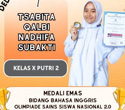 Tsabita Qalbi Raih Medali Emas Bahasa Inggris Olimpiade Sains Siswa Nasional 2.0