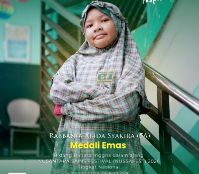 Rabbania Abida Raih Medali Emas Bidang Bahasa Inggris NUSSAFEST 2026