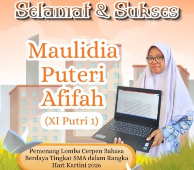 Maulidia Puteri Raih Juara Lomba Menulis Cerpen Bahasa Berdaya Tingkat Nasional