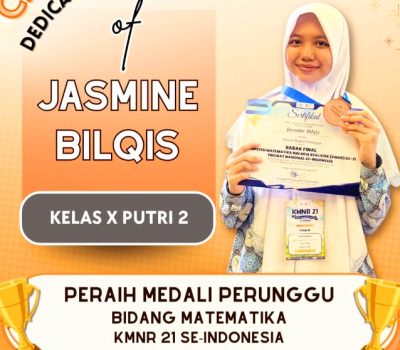 Jasmine Bilqis Raih Medali Perunggu Bidang Matematika  KMNR 21 Se-Indonesia