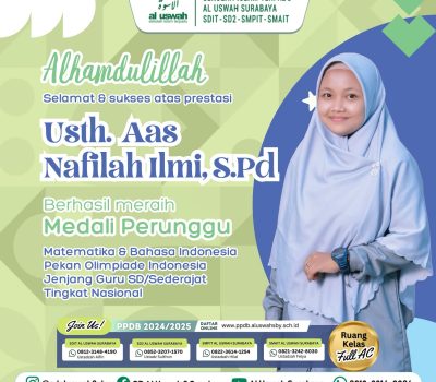 Dua Guru SD Al Uswah 2 Raih Perunggu Lomba Matematika Tingkat Nasional