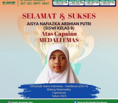 Aisya Nafiazka Dari SMPIT Al Uswah Juara Olimpiade Bidang Matematika