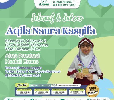 Aqila Naura Kasyifa Raih Medali Emas Lomba Bahasa Inggris