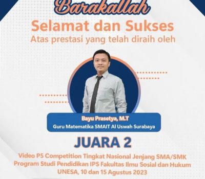 Guru SMAIT Al Uswah Raih Juara 2 Video P5 Competition Tingkat Nasional