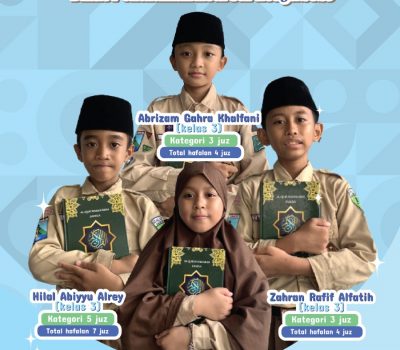 4 Siswa Kelas 3 SD Al Uswah 2 Raih Beasiswa Tahfidz Dari Dinas Pendidikan