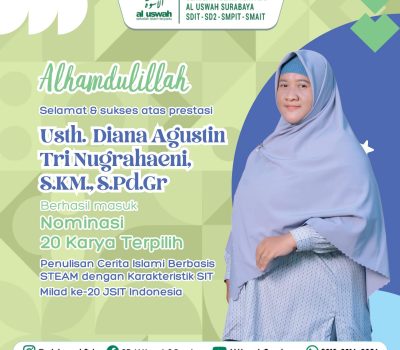 Guru SD Al Uswah 2 Masuk Nominasi 20 Penulis Terbaik Cerita Islami