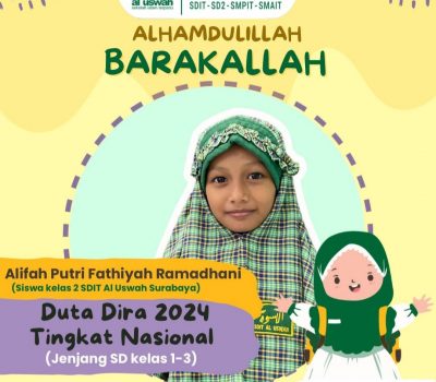 Siswa SDIT Al Uswah Surabaya Menjadi Duta DIRA Tingkat Nasional
