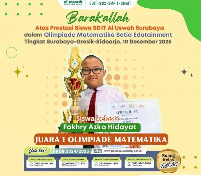Fakhry Azka Juara Olimpiade Matematika Surabaya Gresik Sidoarjo