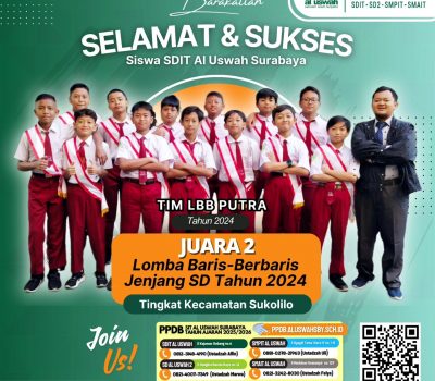 Regu SDIT Al Uswah Surabaya Raih Juara 2 Lomba Baris Berbaris