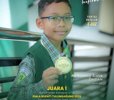 M Rafie Zaidan Juara 1 Sepatu Roda Battle Slide Kejurprov Piala Bupati Tulungagung 2026