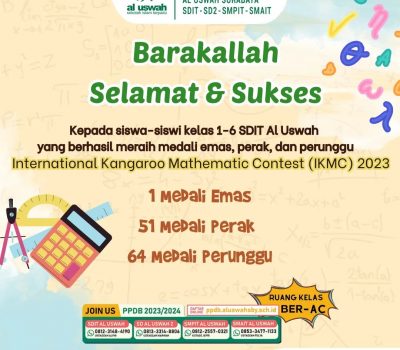 SDIT Al Uswah Raih 116 Medali Di Ajang Internasional Kangaroo Mathematic Contest