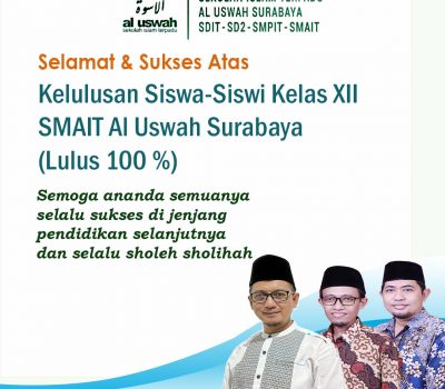 SMAIT Al Uswah Surabaya Kembali Meluluskan Siswanya Seratus Persen