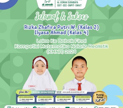 9 siswa SD Al Uswah 2 dan SDIT Al Uswah Lolos Ke Final KMNR