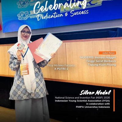 Filza Michiko Farzana Raih Medali Perak di Ajang National Science and Invention Fair 2026