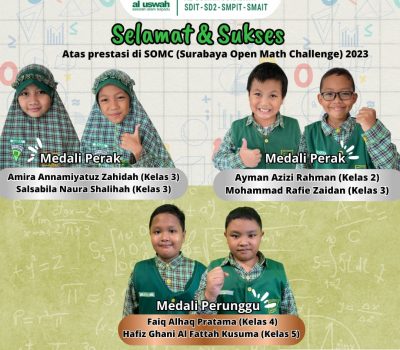 Enam Siswa SDIT Al Uswah Raih Medali Perak Dan Perunggu Di SOMC 2023
