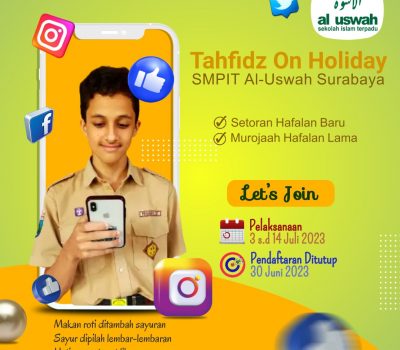 Tahfidz On Holiday SMPIT Al Uswah, Tetap Setoran Hafalan Saat Liburan