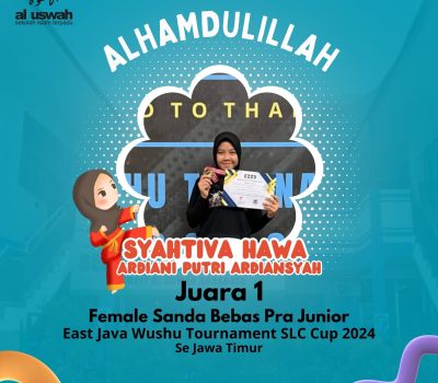 Siswi SMPIT Al Uswah Raih Juara 1 Dan 3 Di Turnamen Wushu Jawa Timur