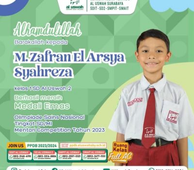 2 Siswa SD Al Uswah 2 Raih Medali Emas Dan Perunggu Dalam Olimpiade Sains Nasional